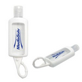 1 Oz. Sanitizer Gel w/ White Silicone Holder